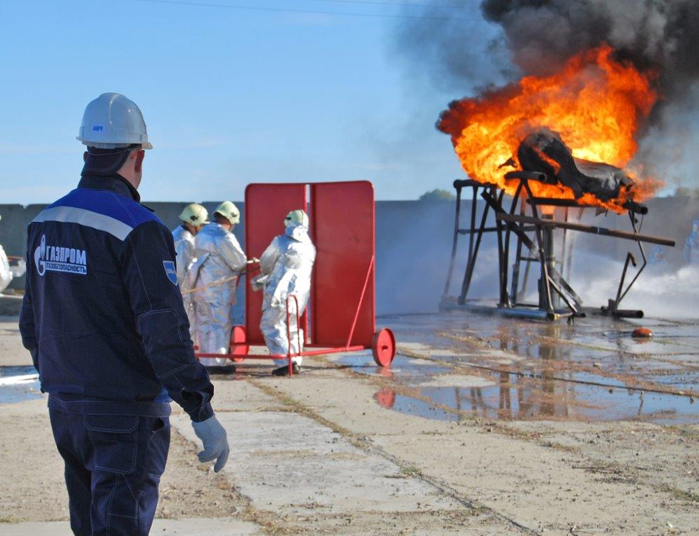 Пожарная охрана газпрома. ОВЧ газобезопасность Оренбург.